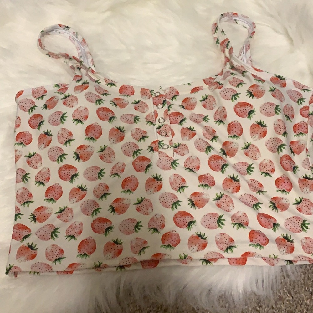 VGUC Pink Dessert Top in Summer Strawberry XL